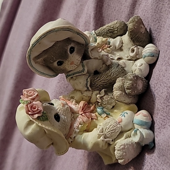 CALICO KITTENS VINTAGE 1994 RESIN FIGURINE YOU MAKE LIFE COLORFUL 102601 - Picture 5 of 5